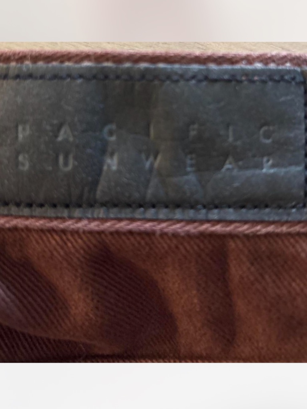 PacSun High-Rise Wide Leg Jeans - Chestnut Brown - Picture 5 of 7